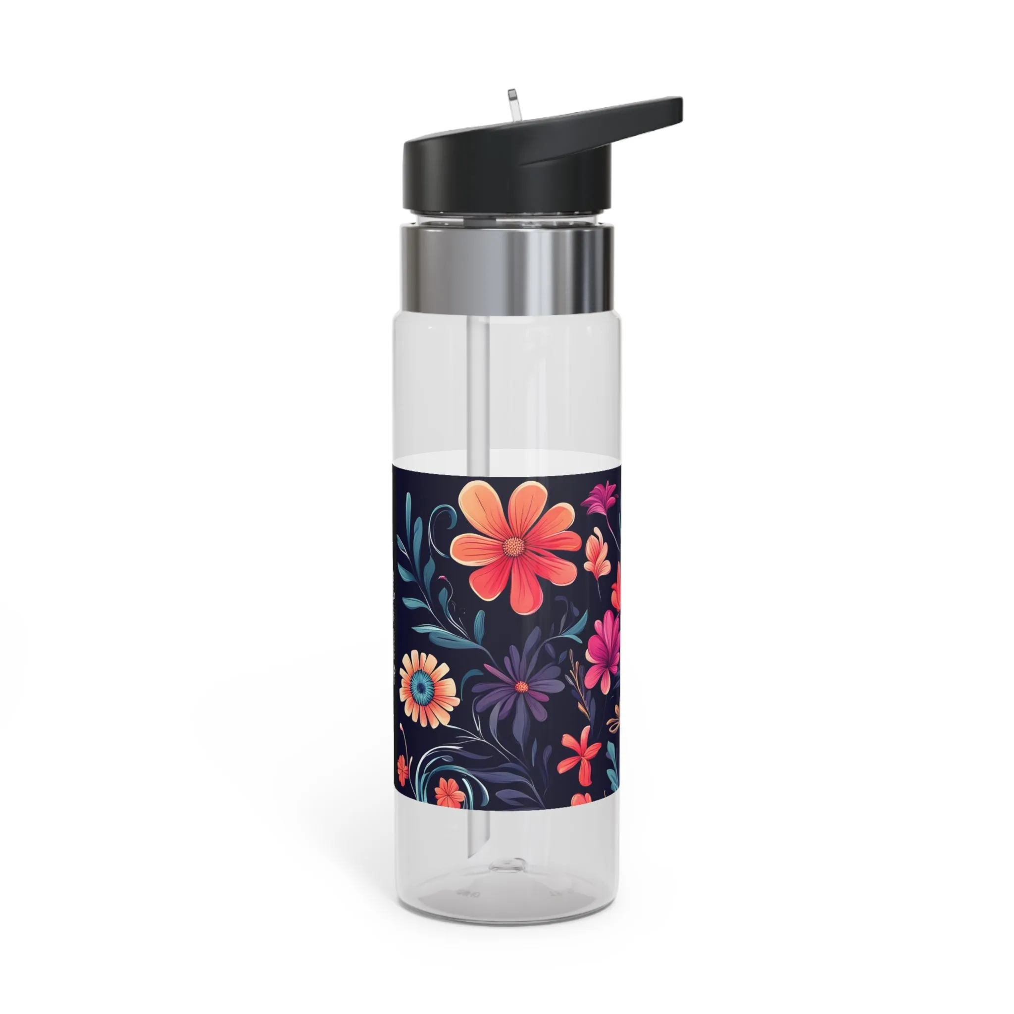 Night Blooming Wildflowers, 20oz Sport Water Bottle, BPA-Free, Tritan™ plastic