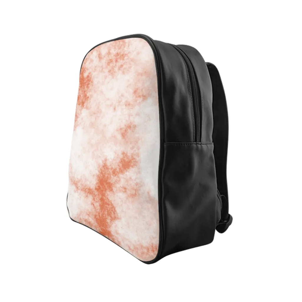 Orange Clouds School Backpack