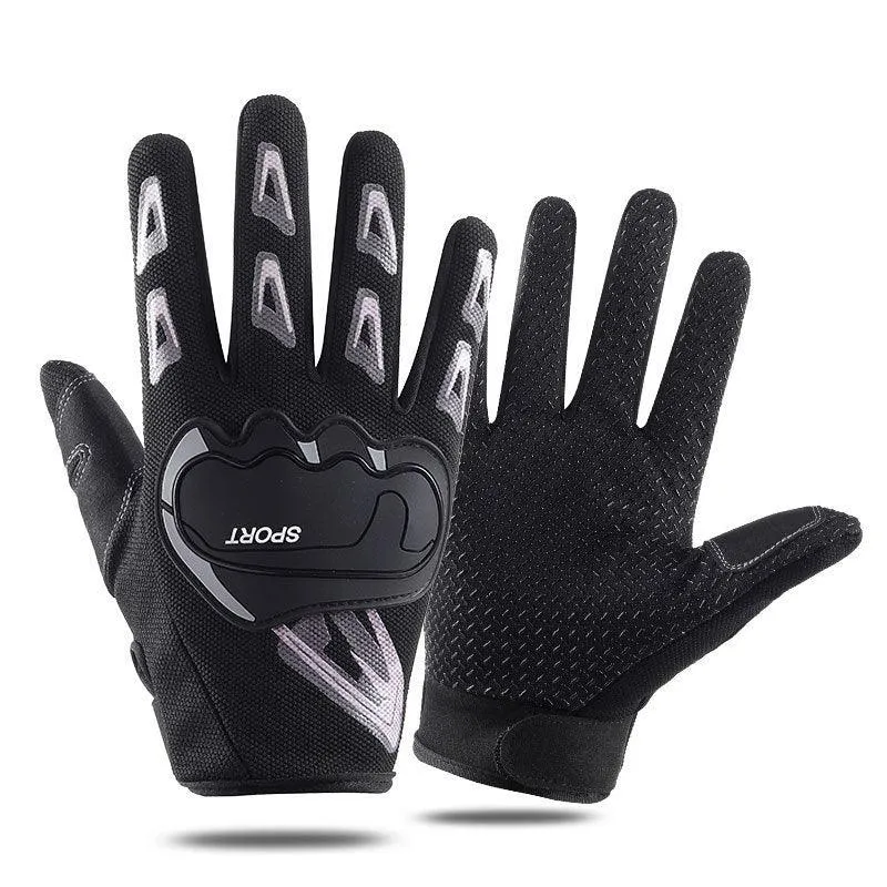 Outdoor Sports Breathable Non-slip Long Finger Half Finger Touch Screen Riding Gloves