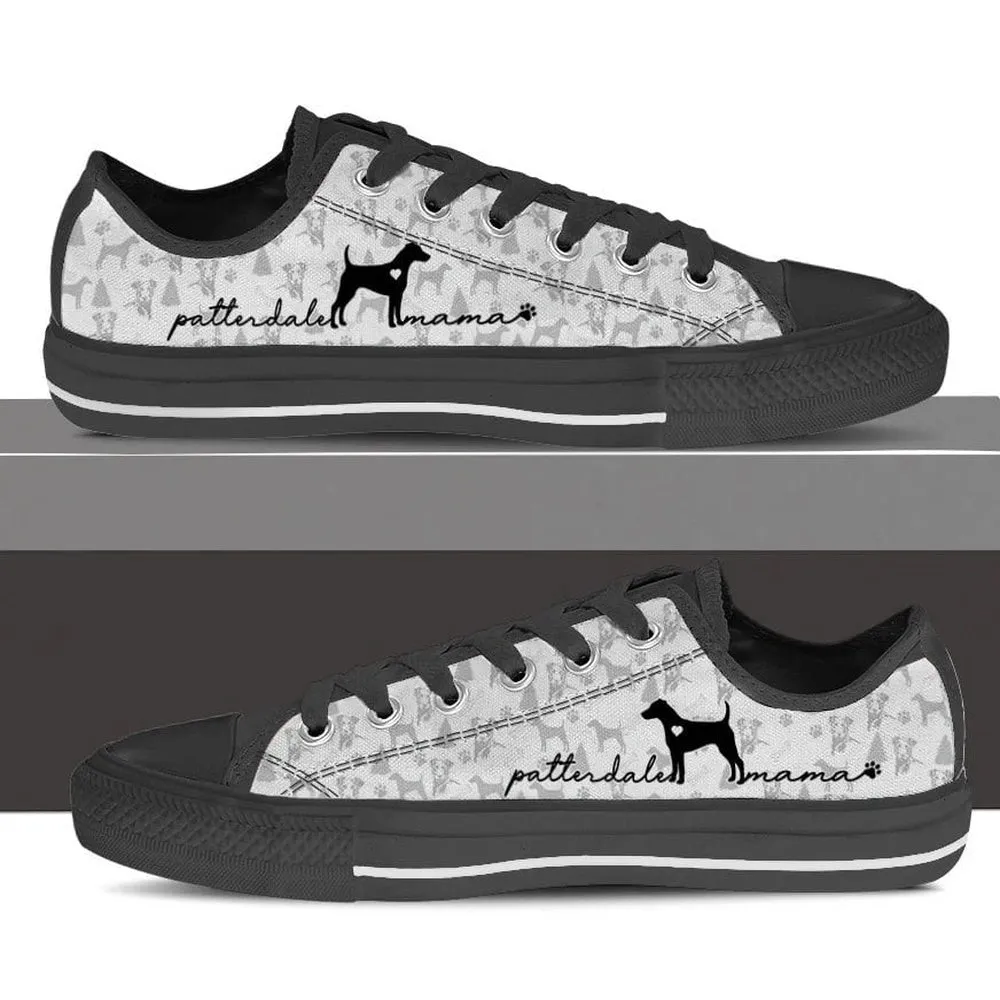 Patterdale Terrier Low Top Shoes - Dog Walking Shoes Men Women, Dog Printed Shoes, Canvas Shoes For Men, Women