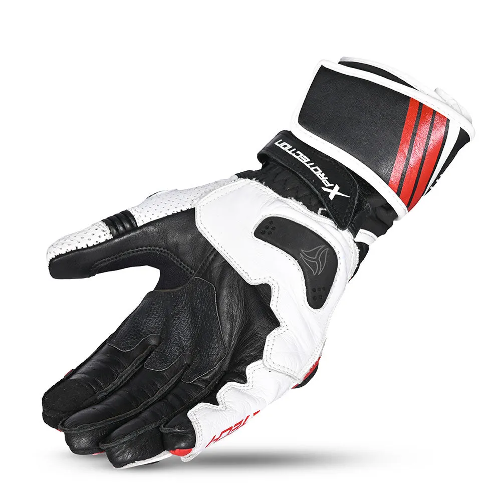 R-TECH GP Motorcyle Gloves  Black Red