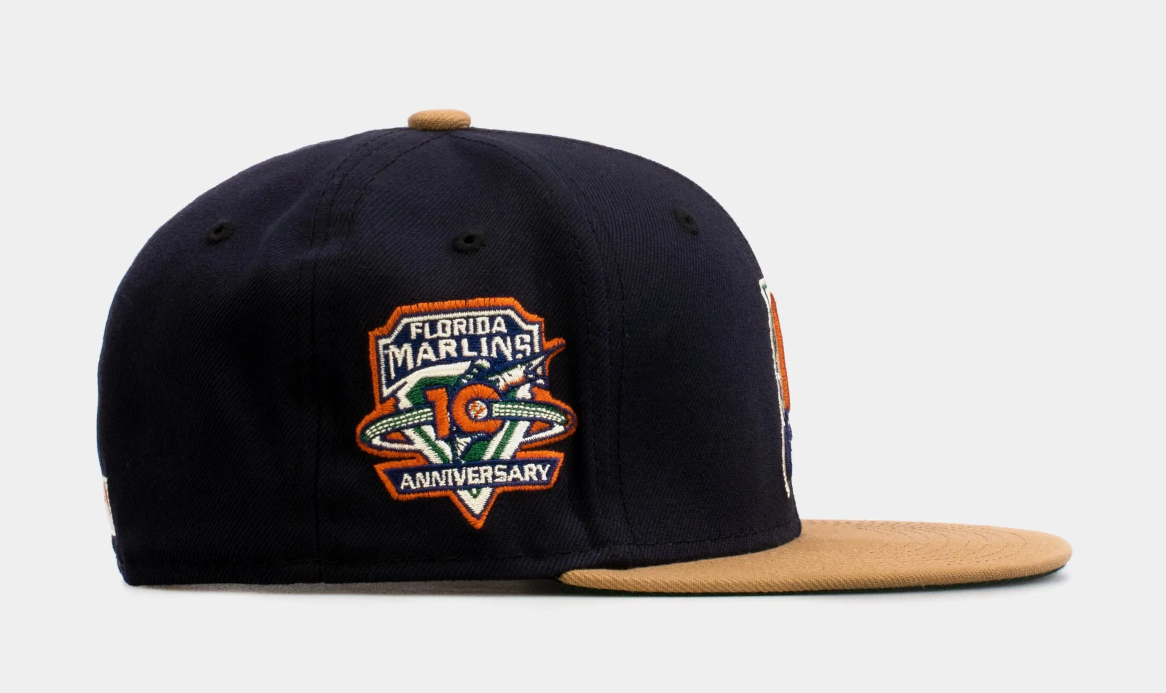 SP Exclusive Varsity Blues Florida Marlins 59Fifty Mens Fitted Hat (Navy/Pine)