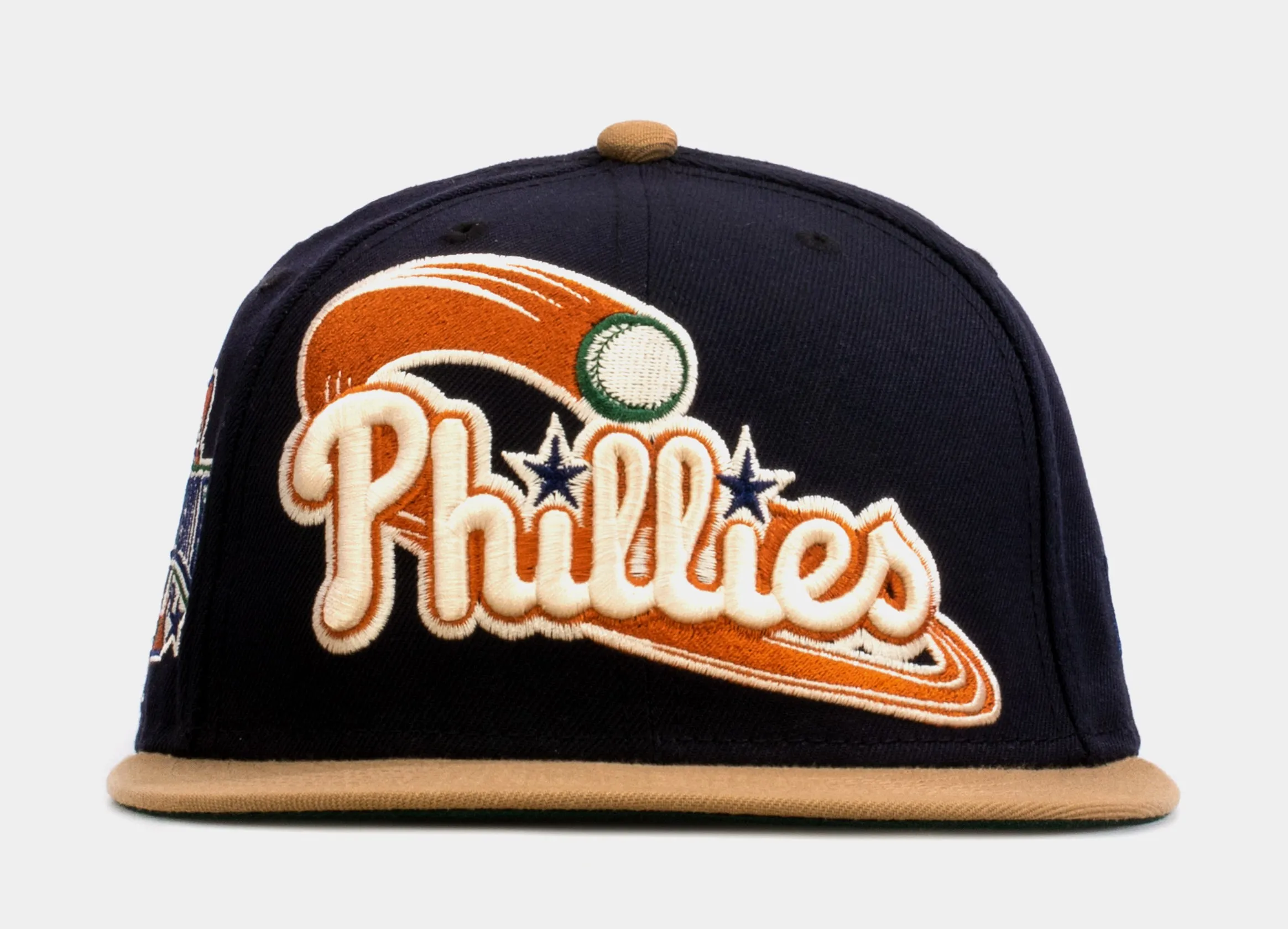 SP Exclusive Varsity Blues Philadelphia Phillies 59Fifty Mens Fitted Hat (Navy/Pine)