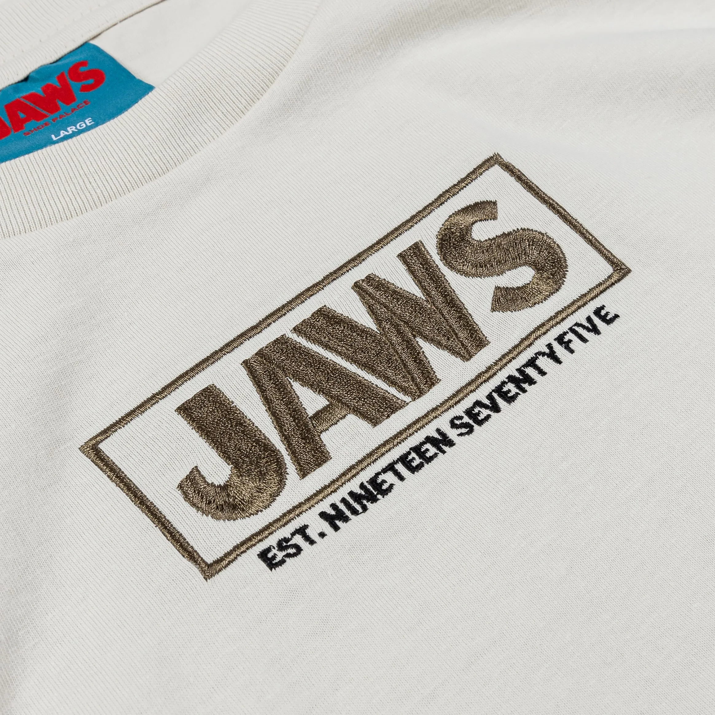 SP x Jaws Visitor Mens Short Sleeve Shirt (Beige)