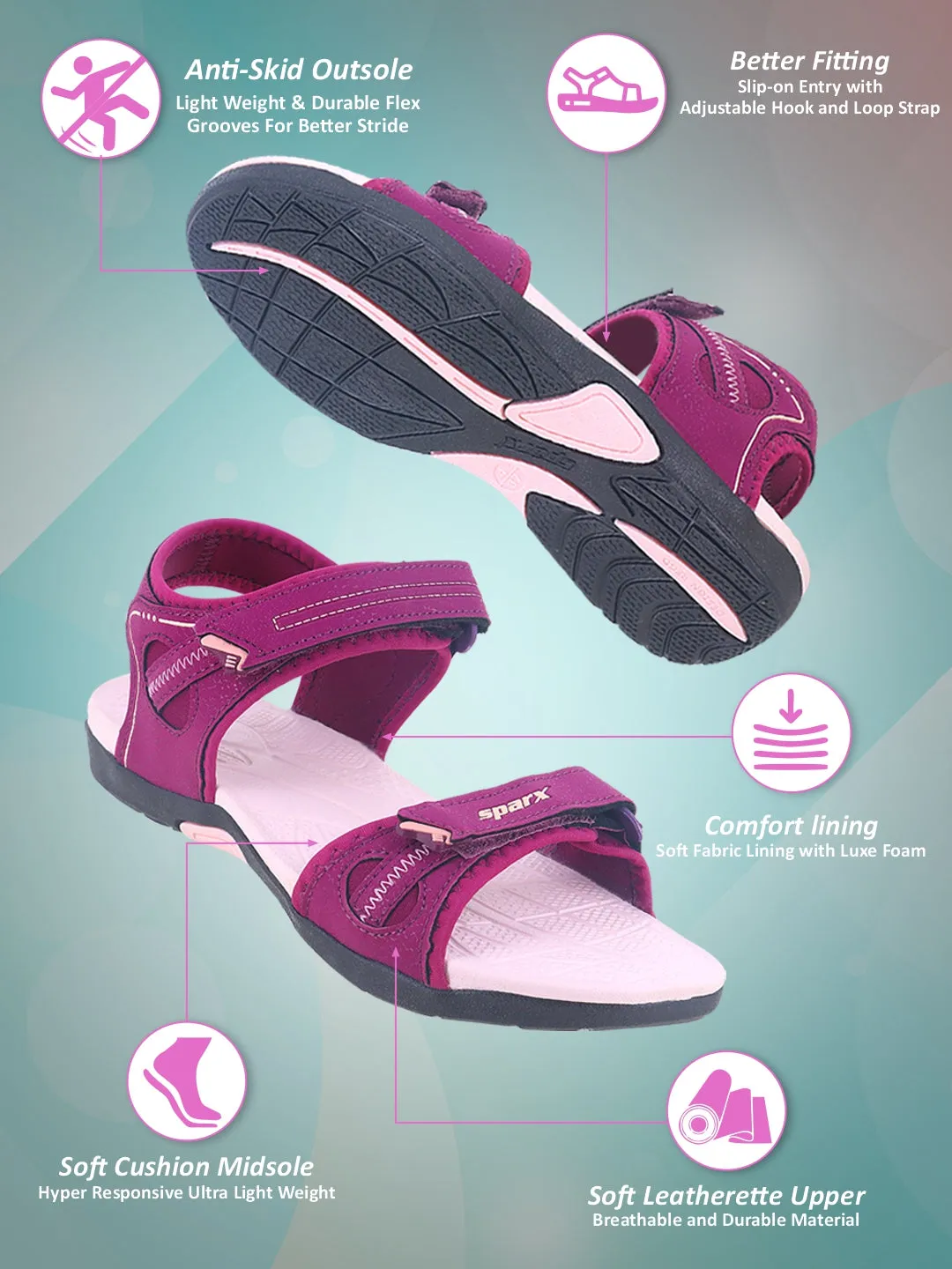 SPARX Sandals for women SS 650