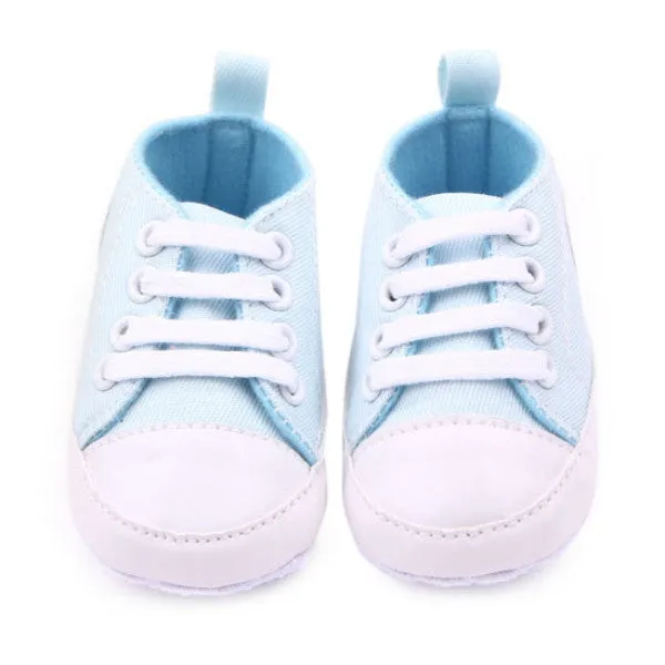 Toddler Baby Boy Girl Lace Up Sneakers Soft Sole Crib Shoes Newborn to 12Months