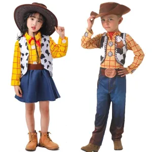 Toy Story 4 Woody Costume Halloween For Kids Child Girls Boys