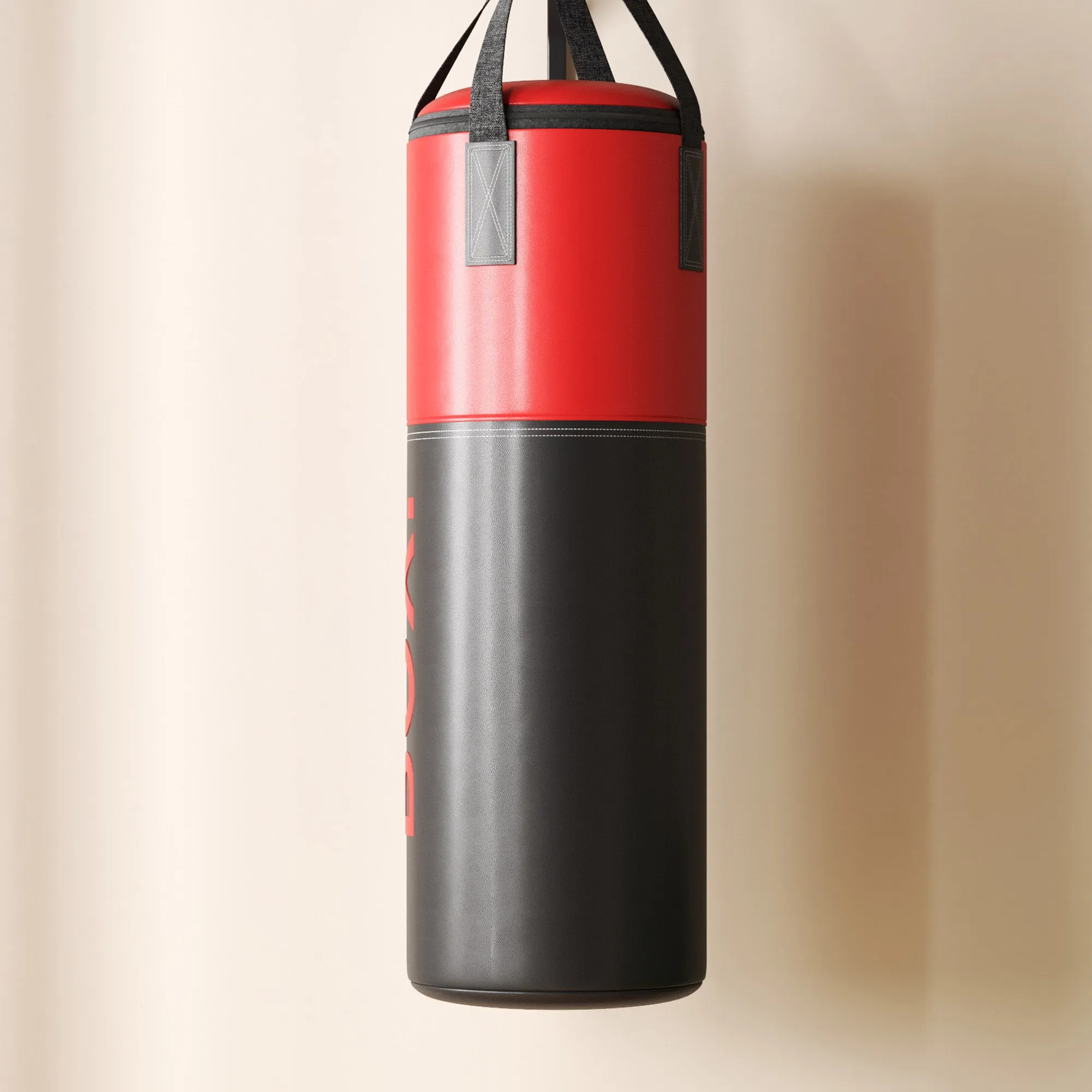 Unfilled Punching Bag Set with Boxing Bag Bracket, Heavy Bag with Boxing Gloves, Hand Wraps and 360° Swivel Hook