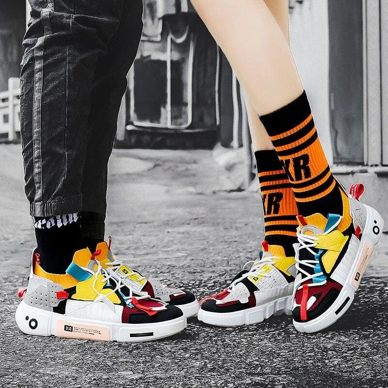 Unisex Sneakers Breathable Casual Colourful Shoes