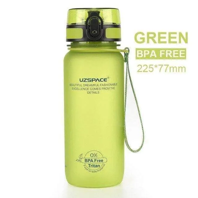 Uzspace 650ml Pop-top Sport Water Bottle Leak-proof BPA-Free Plastic