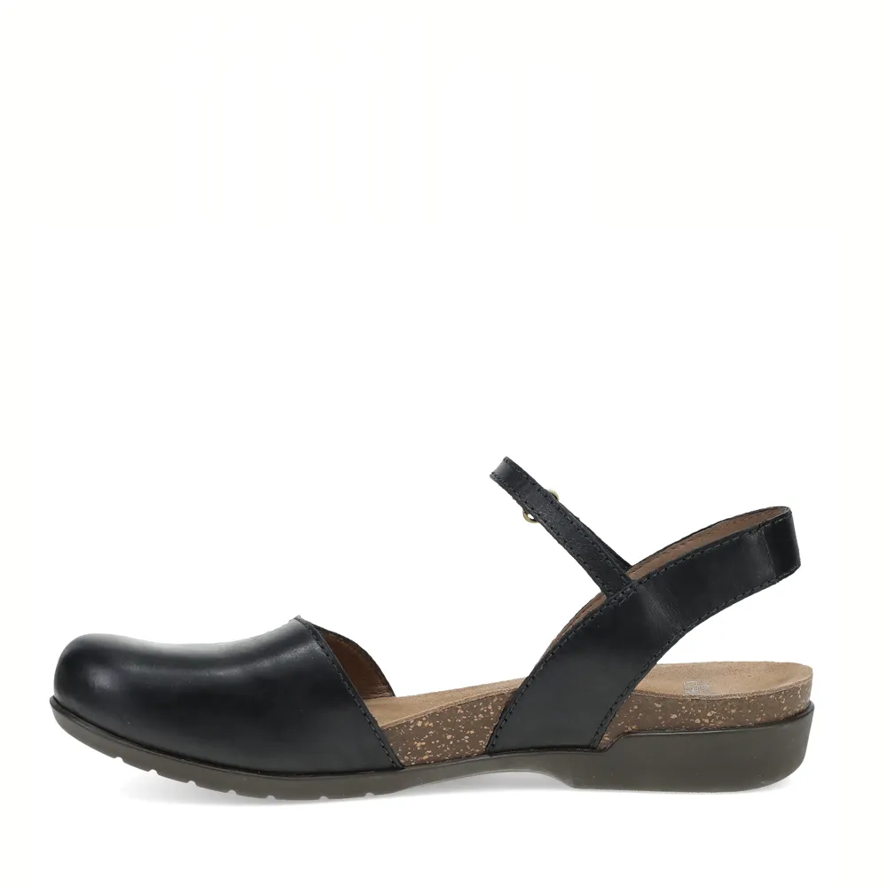 Women's Dansko Rowan Color: Black Waxy Burnished Mary Jane